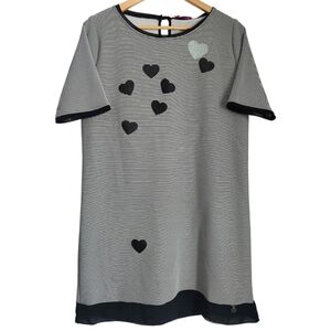 Lolitas&y Striped Applique Heart Shift Dress